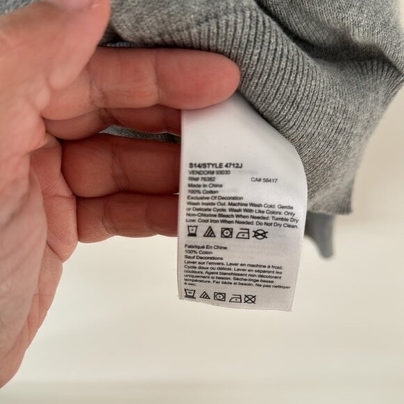 Timberland Men Gray Long Sleeve Crewneck Sweater  Plus Size XXL - Picture 7 of 11